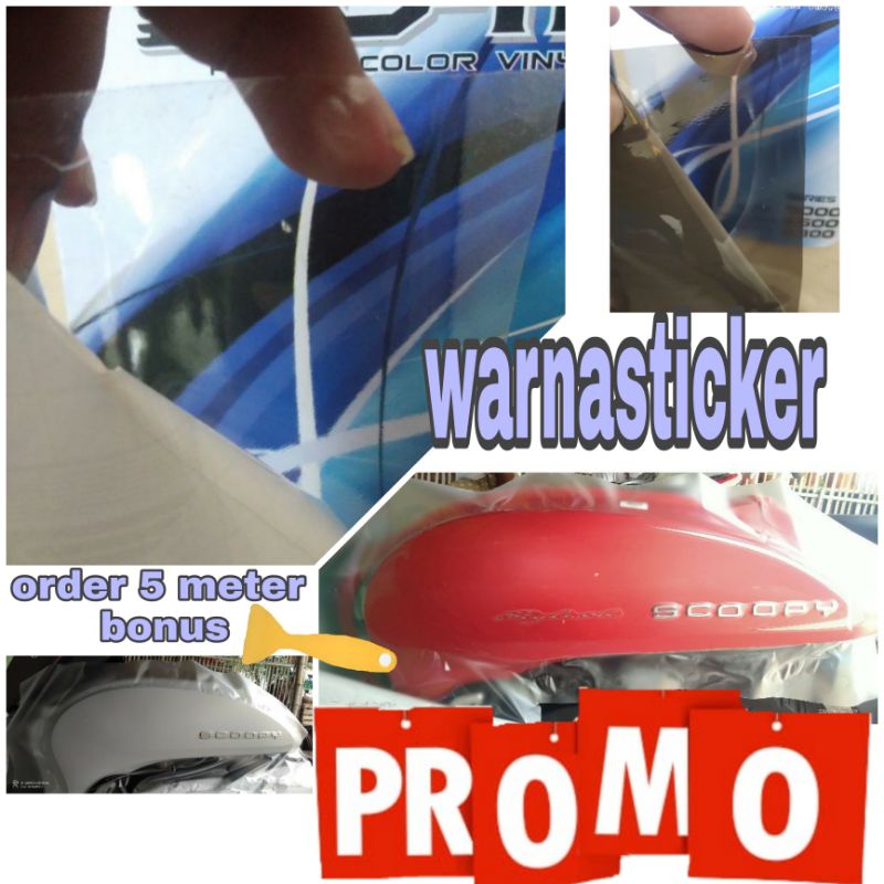 Skotlet Motor Transparan Skotlet Motor Mobil Otomotif Sekotlet Sticker Warna Transparan