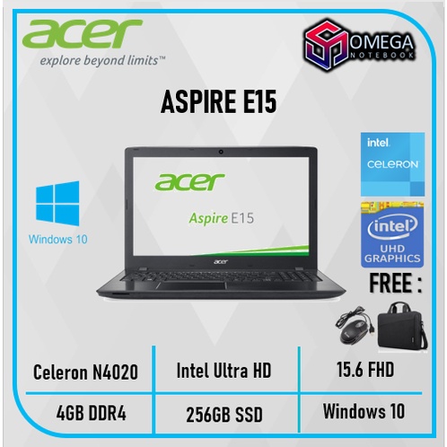 LAPTOP ACER ASPIRE E15-C92L N4020 RAM 4GB 256SSD Win10 15.6&quot; FHD