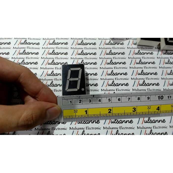 7 / Seven Segment 1" inch Common Anoda / Anode - Merah