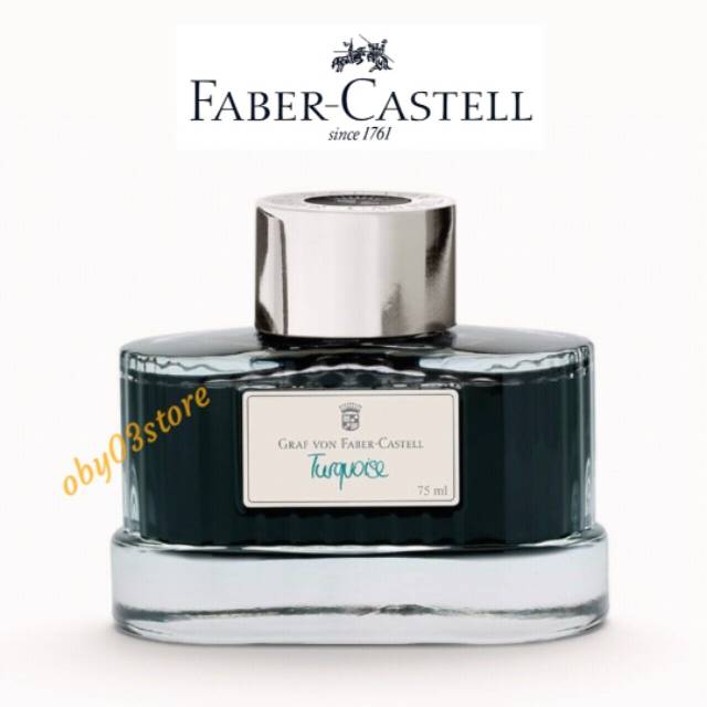 

ORIGINAL..Faber Castell Turquoise.Ink.Tinta For All Fountain Pen