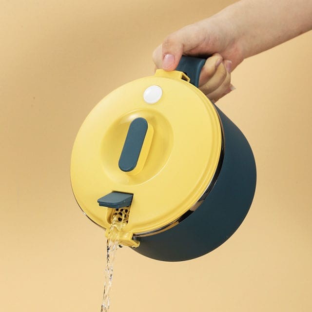 Tempat Makan Anti Tumpah Tahan Panas Lunch Box Masak Mie Tanpa Api Kotak Makan Stainless Steel