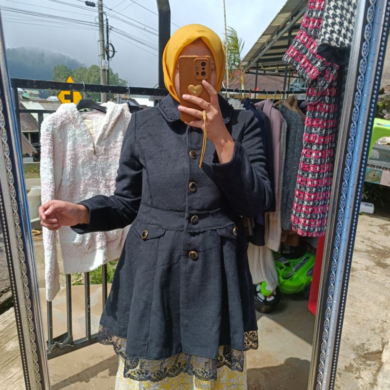 coat wool axes femme