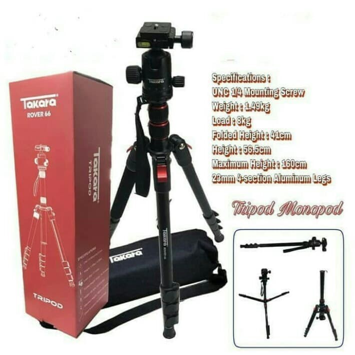 TRIPOD MONOPOD TAKARA ROVER 66 PAKET T054