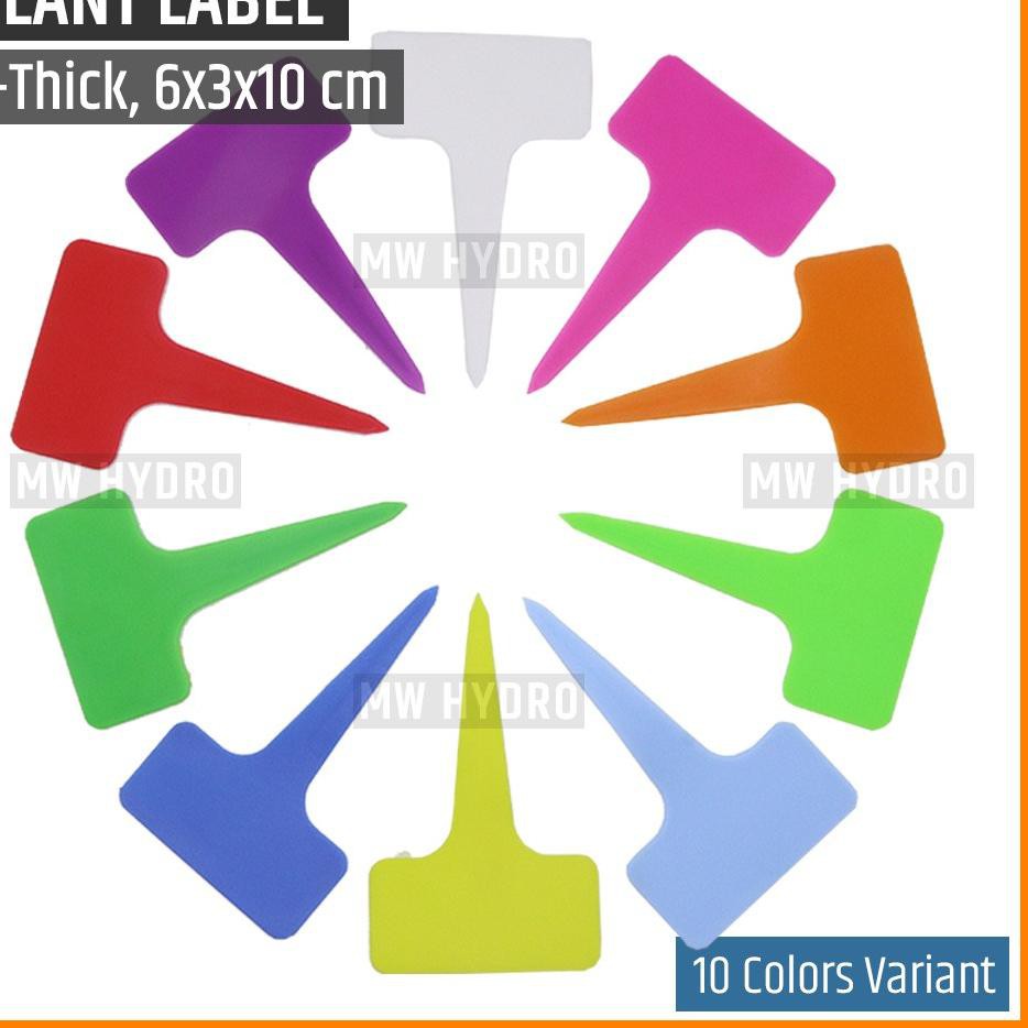 

2021✔ 10 pcs - Label Tanaman / Plant Label / Tag, Model T Tebal, 6x3x10cm