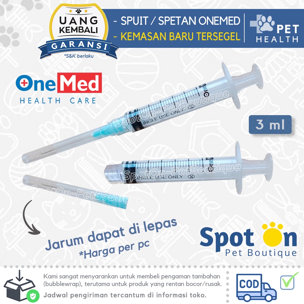 Spet 3ml Jarum Lepas Pasang | Syringe Spuit Tanpa Jarum 3 cc 3 ml 3cc | Alat Bantu Obat / Makan Hewan