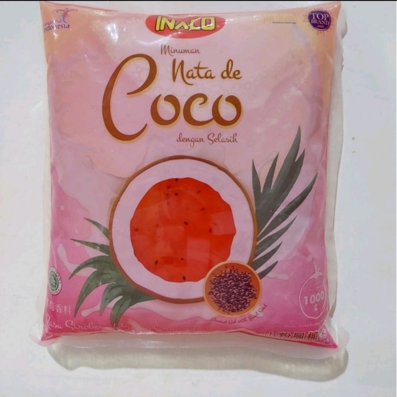 

INACO nata de coco selasih strawberry 1kg