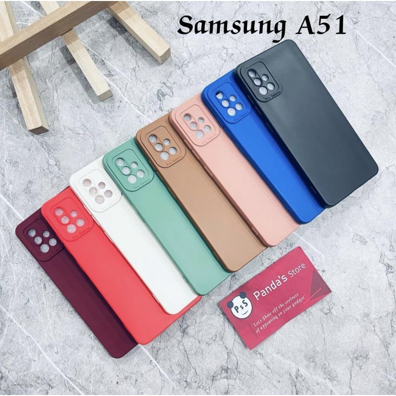 Softcase Pro Camera Samsung A51 Candy Case Full Color 3D Silikon TPU