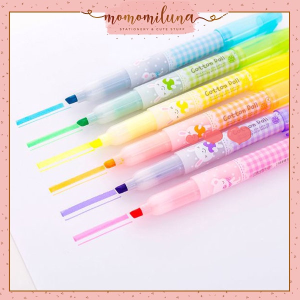 

Highligther cotton doll lucu bisa untuk hias scrapbook jurnal MK613