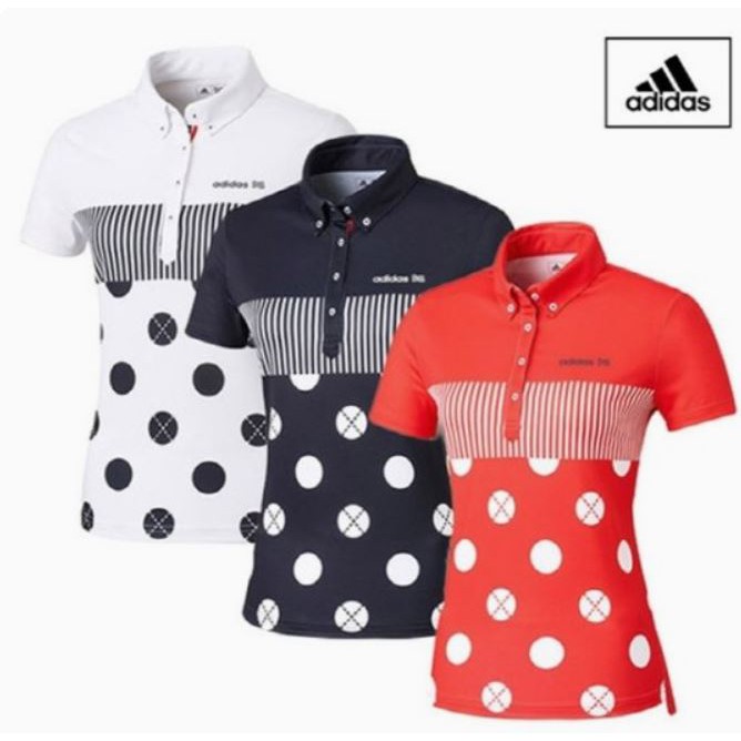 ADIDAS Women's Short Sleeve Polo - Baju Golf Wanita