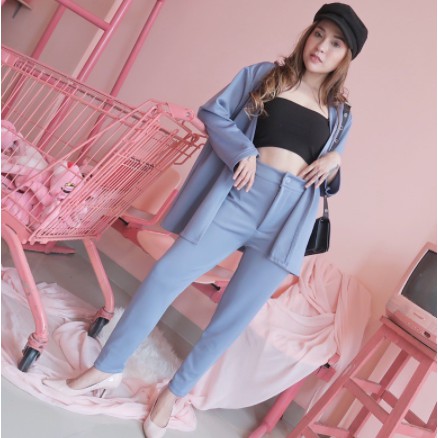 BERSKA BASIC ONESET BY CALAMARYSHOES.ID / Raline Set Blazer 2in1 Scuba Premium Tebal / Oneset Scuba