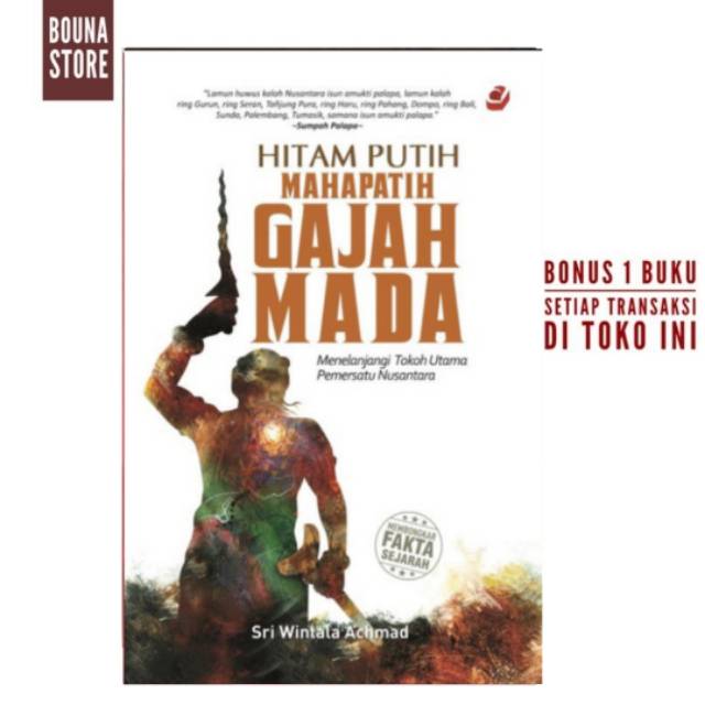 Buku Biografi Gajah Mada Hitam Putih Mahapatih Gajah Mada Shopee Indonesia