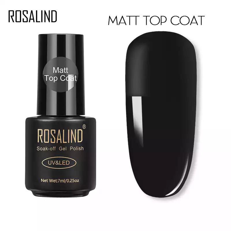 ~AB~ ROSALIND Base Coat dan Top Coat Nail Gel UV LED / Kutek / Cat Kuku