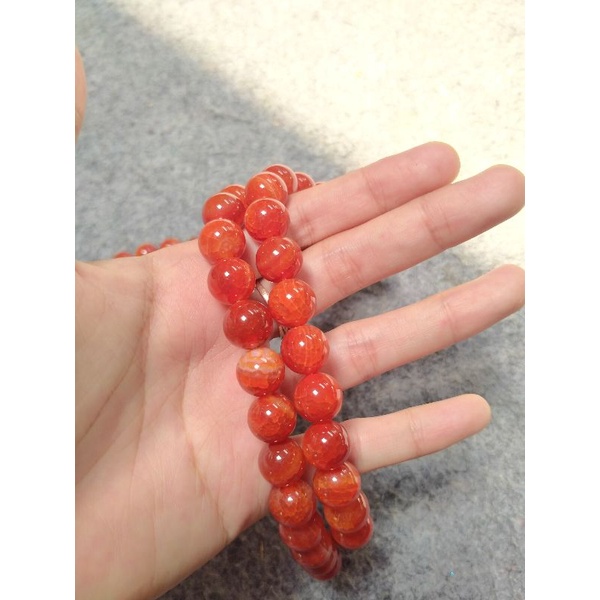 Natural stone red dragon agate