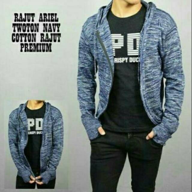 JAKET RAJUT PRIA | JAKET RAJUT ARIEL