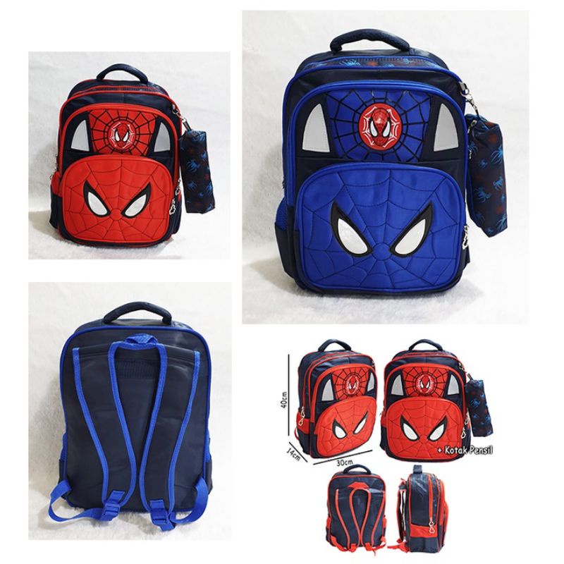 TAS ANAK SD IMPORT/TAS SEKOLAH SD SPIDERMAN JARING/TAS SPIDERMAN SD/TAS KARAKTER SD/TAS SPIDERMAN