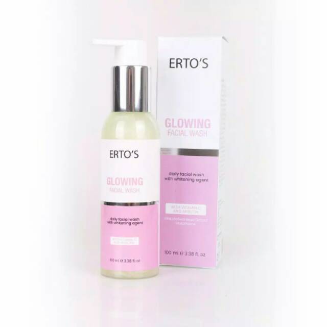 ERTO'S GLOWING FACIAL WASH - ERTOS SKINCARE ORIGINAL BPOM