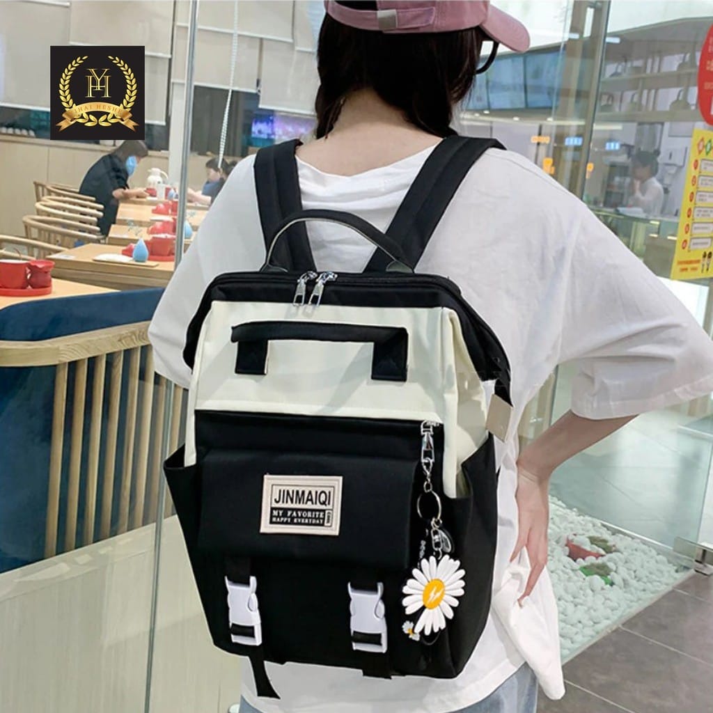 Tas Ransel 4 in 1 Limited Edition Tas Sekolah Backpack Wanita Tas Satu SET - 940