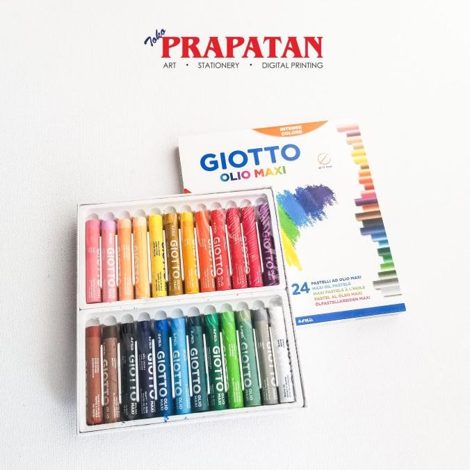 

GIOTTO MAXI OIL PASTEL 24 WARNA / OLIO MAXI