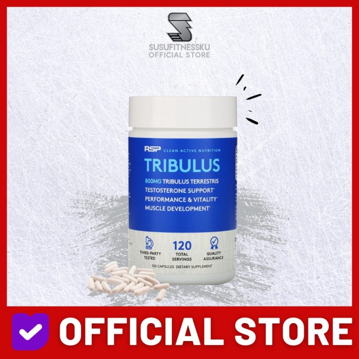 Suplemen Fitness RSP TRIBULUS TERRESTRIS 30 CAPS Pembentuk Otot Tubuh Terlaris Protein Aman Suppleme