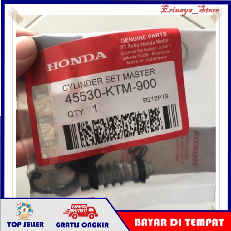 ORIGINAL AHM Seal Sil Master Rem Belakang Motor Honda Supra X 125 FI F1 KTM Original Old Lama New Sp