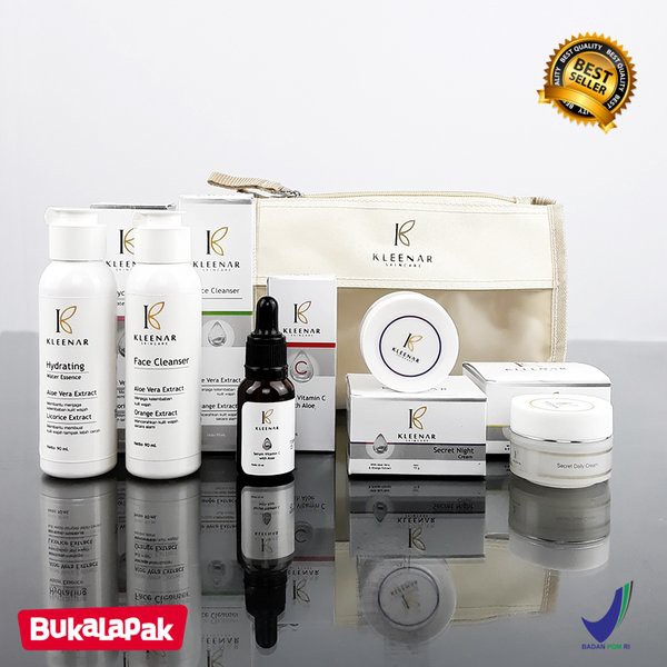 Langsung Order KLEENAR Skincare Paket 5in1 - Perawatan Anti Aging Limited