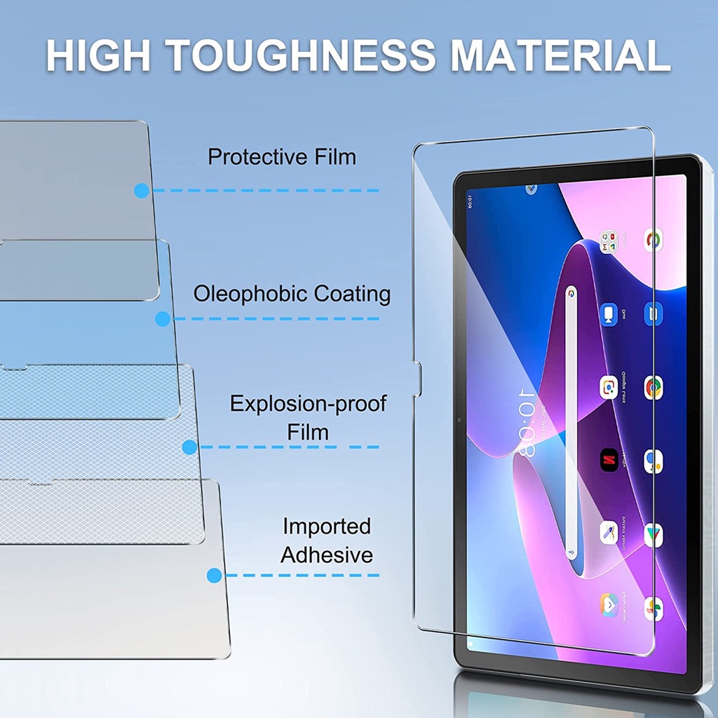 3pcs Pelindung Layar Tempered Glass Untuk Lenovo Tab M10 Generasi Ke328X TB-328F 10.1 &quot;