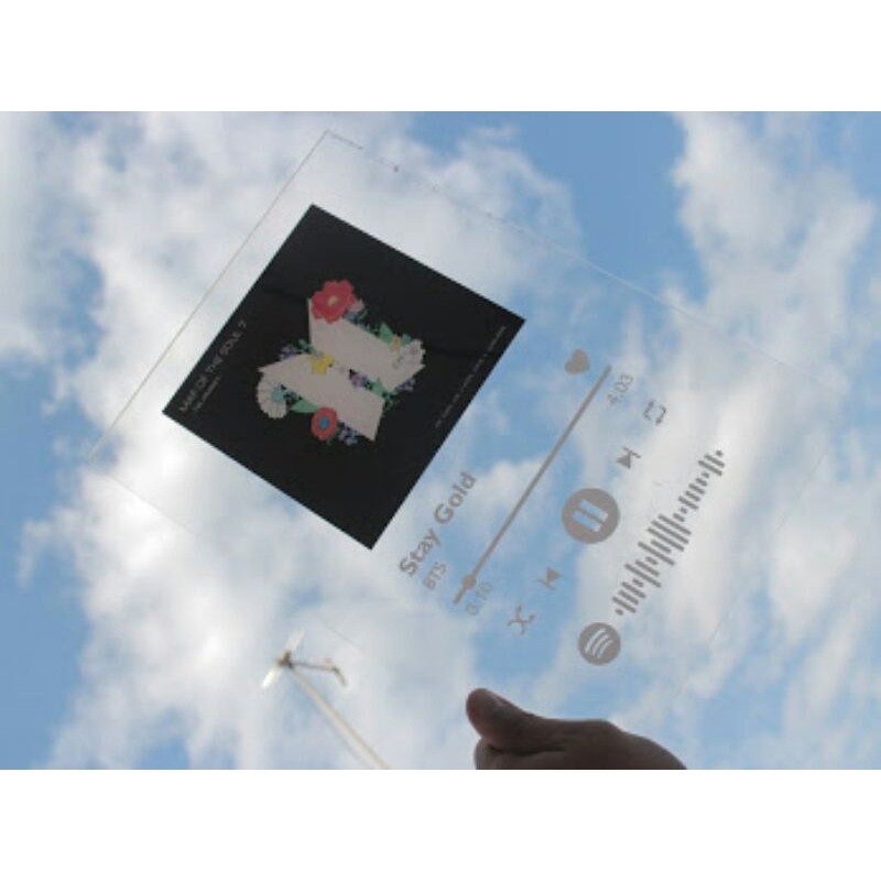 

Acrylic Spotify / Acrylic song playlist A5 ( 15x21 cm )