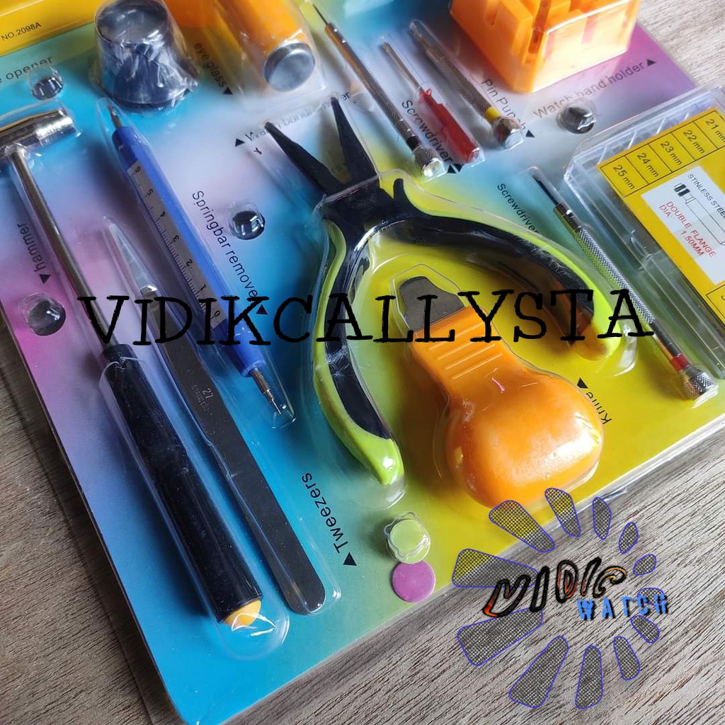 WANLEE 19 Original Alat Service Jam Tangan Paket Super Lengkap WL19