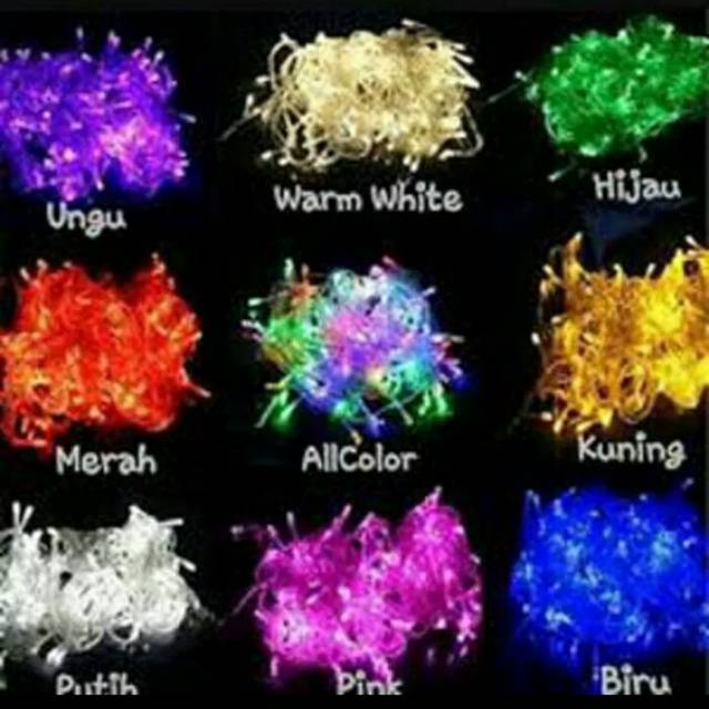 lampu tumbler - lampu hias - lampu natal 10meter