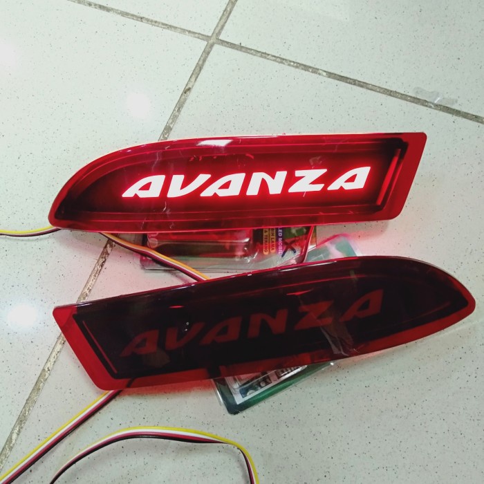 REFLEKTOR LAMPU BUMPER BELAKANG EMBOSS AVANZA 2012-2021