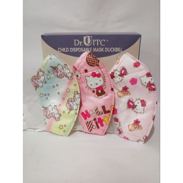 Masker Duckbill Anak Earloop Mix Warna DR. ITC