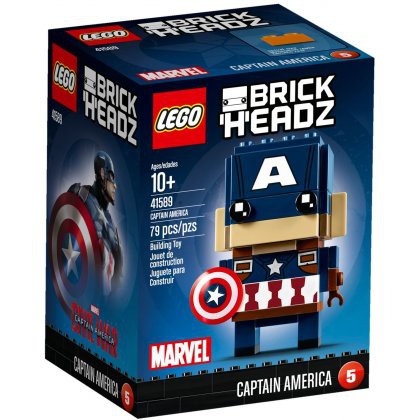 Toys LEGO Brickheadz Captain America 41589