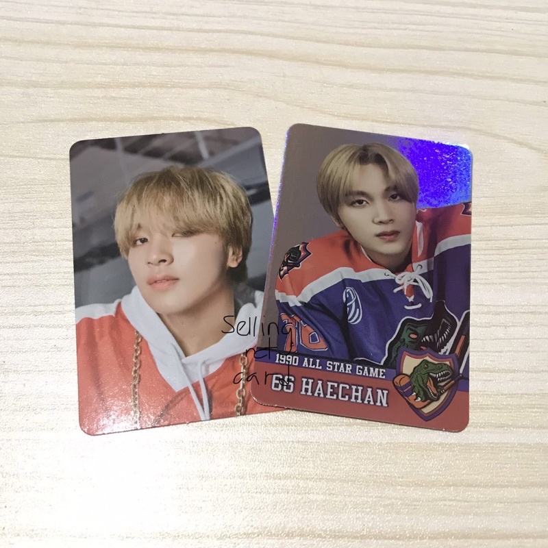 PC Haechan Luggage Sticker 90’s Love + Photocard Holo Trading Card TC NCT 2020 127 Resonance Hologram Official MD