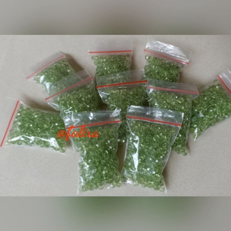 Manik manik kaca/Manik manik bening/Manik manik bulat/Manik manik kristal