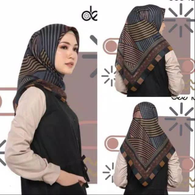 Hijab Segiempat Deenay Kw Motif Terbaru Lubna