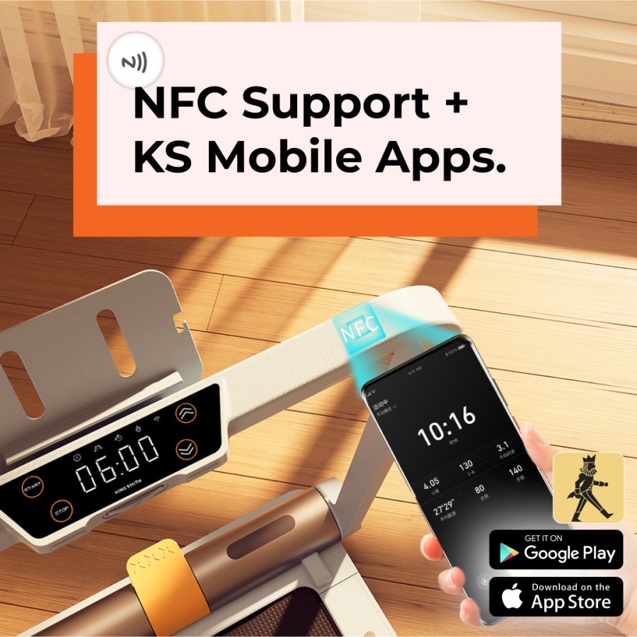 Kingsmith WalkingPad MC21 Smart Foldable Fitness Treadmill Zwift APP