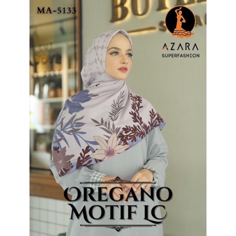 PROMO Jilbab Hijab Motif Segiempat Hijab Voal Lasercut Azahra oleh-oleh haji umroh