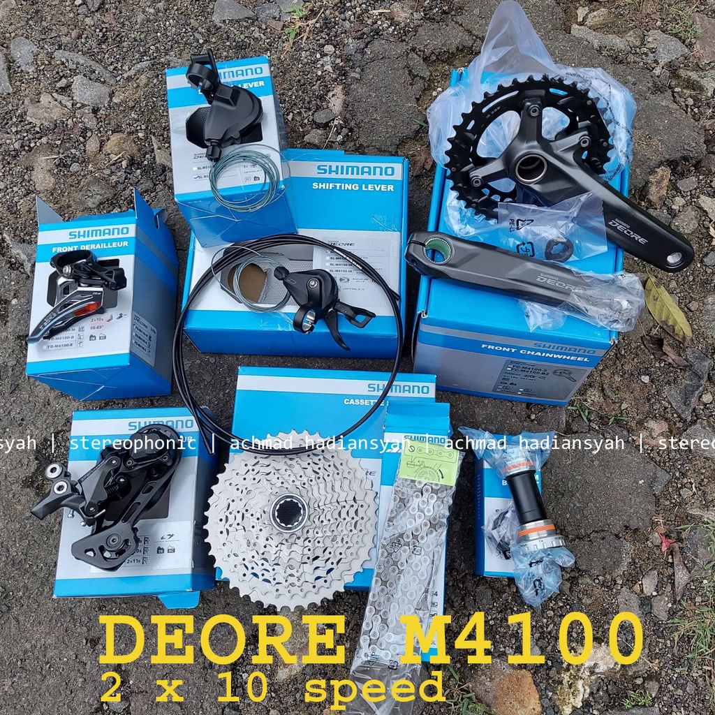 BNIB.. Groupset SHIMANO DEORE M4100 2 x 10 speed Groupset DEORE M4100 2x10sp Groupset M4100 DEORE 2x