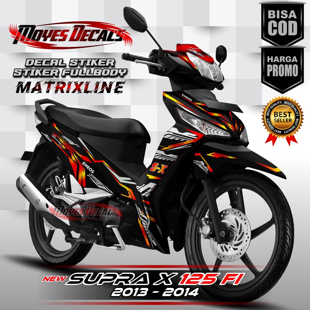 Decal Supra X 125 Karbu // Decal Honda Supra X 125 FI // Decal Motor Supra X 125 CW