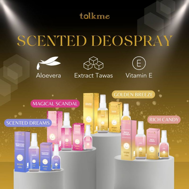 Deo Spray Talkme X Laskin Deodorant Spray Talkme Tahan Lama