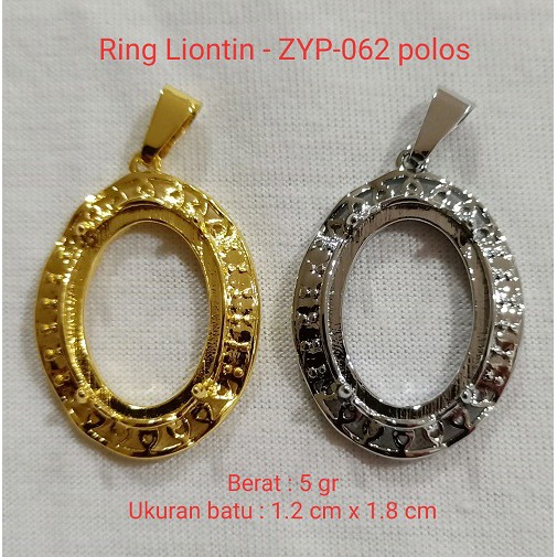 Ring Kalung Titanium Liontin ikat batu akik per codi DICS 50% zyp-062