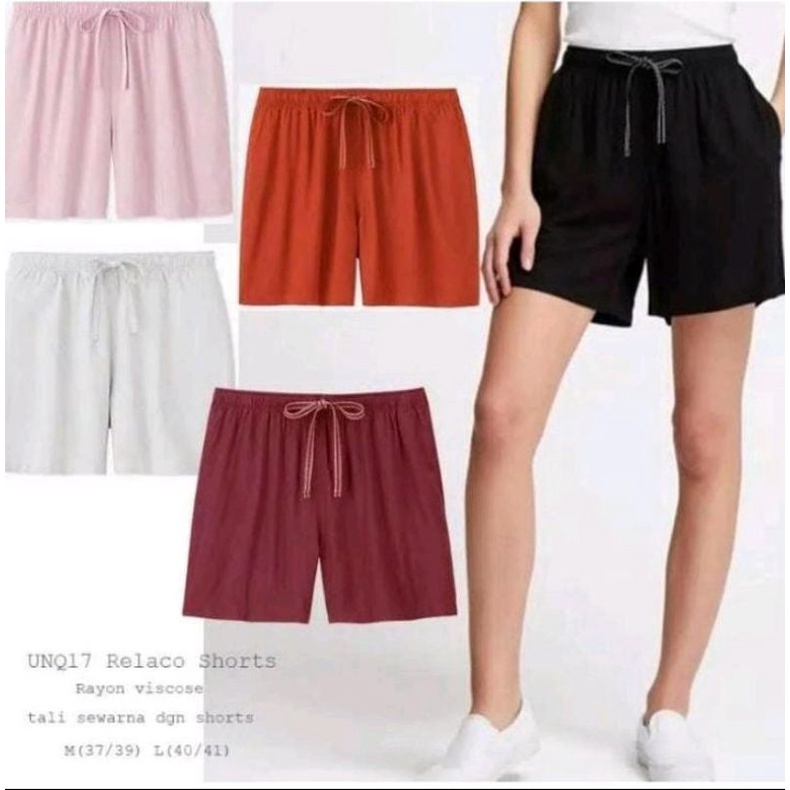 CELANA PENDEK RELACO BRAND UNIQLO/KULOT HOTPANTS ORIGINAL UNIQLO/CELANA KULOT RAYON PENDEK