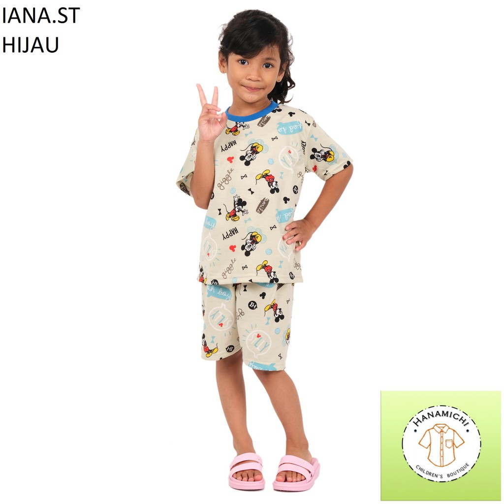 Hanamichi IANA.ST Setelan Anak Lengan Pendek Full Print