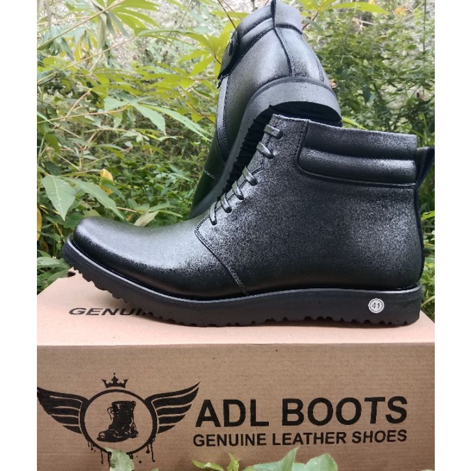 sepatu pdh tni polri security satpam full kulit asli