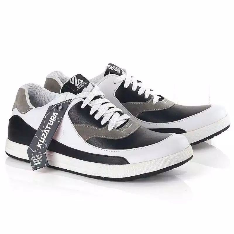 AUTHENTIC Sneakers Pria Black white Sporty