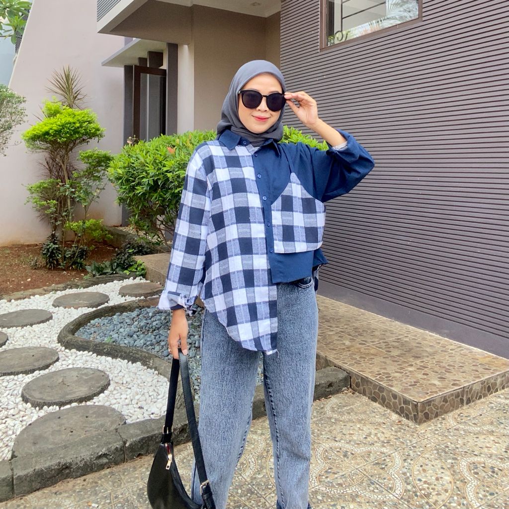 Tartan Shirt Kombinasi / Kemeja Tartan (33)-7