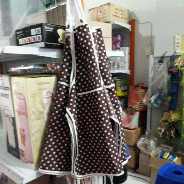 Celemek Masak / Apron Masak Kain / Apron Masak Plastik Anti Air / Celemek Kain / Celemek Plastik