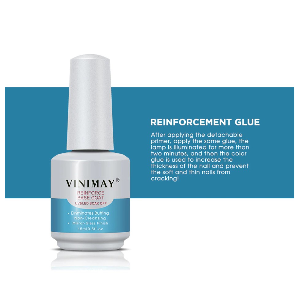 VINIMAY Nail Gel Magic Remover Soak Off Base Matte Top Coat Gel Nail Polish Gelpolish Nail Art Prime