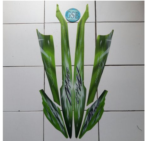 stiker striping motor mio sporty 2009 hijau