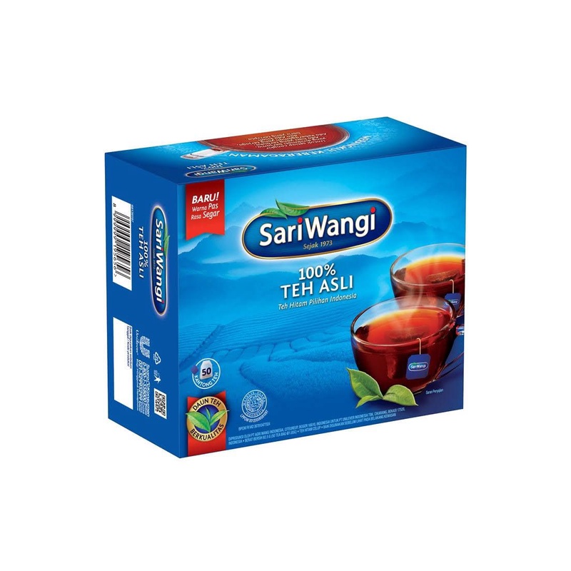 Jual Sariwangi Teh Celup Tea Bag 50 Pcs Shopee Indonesia 3342